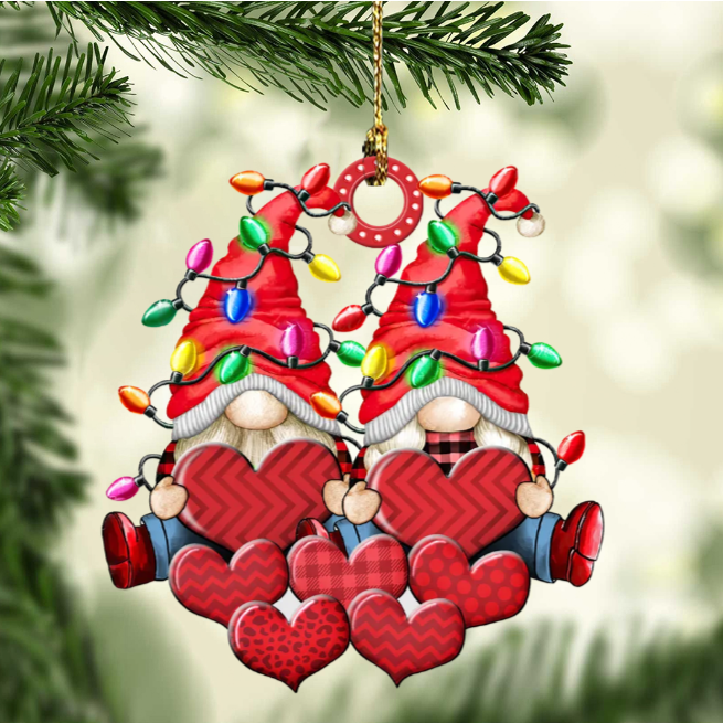 Christbaumschmuck Familie Zwerge Weihnachtslicht 3-8 Namen