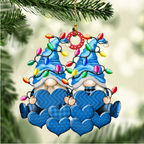 Christbaumschmuck Familie Zwerge Weihnachtslicht 3-8 Namen