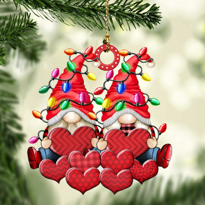 Christbaumschmuck Familie Zwerge Weihnachtslicht 3-8 Namen
