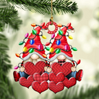 Christbaumschmuck Familie Zwerge Weihnachtslicht 3-8 Namen
