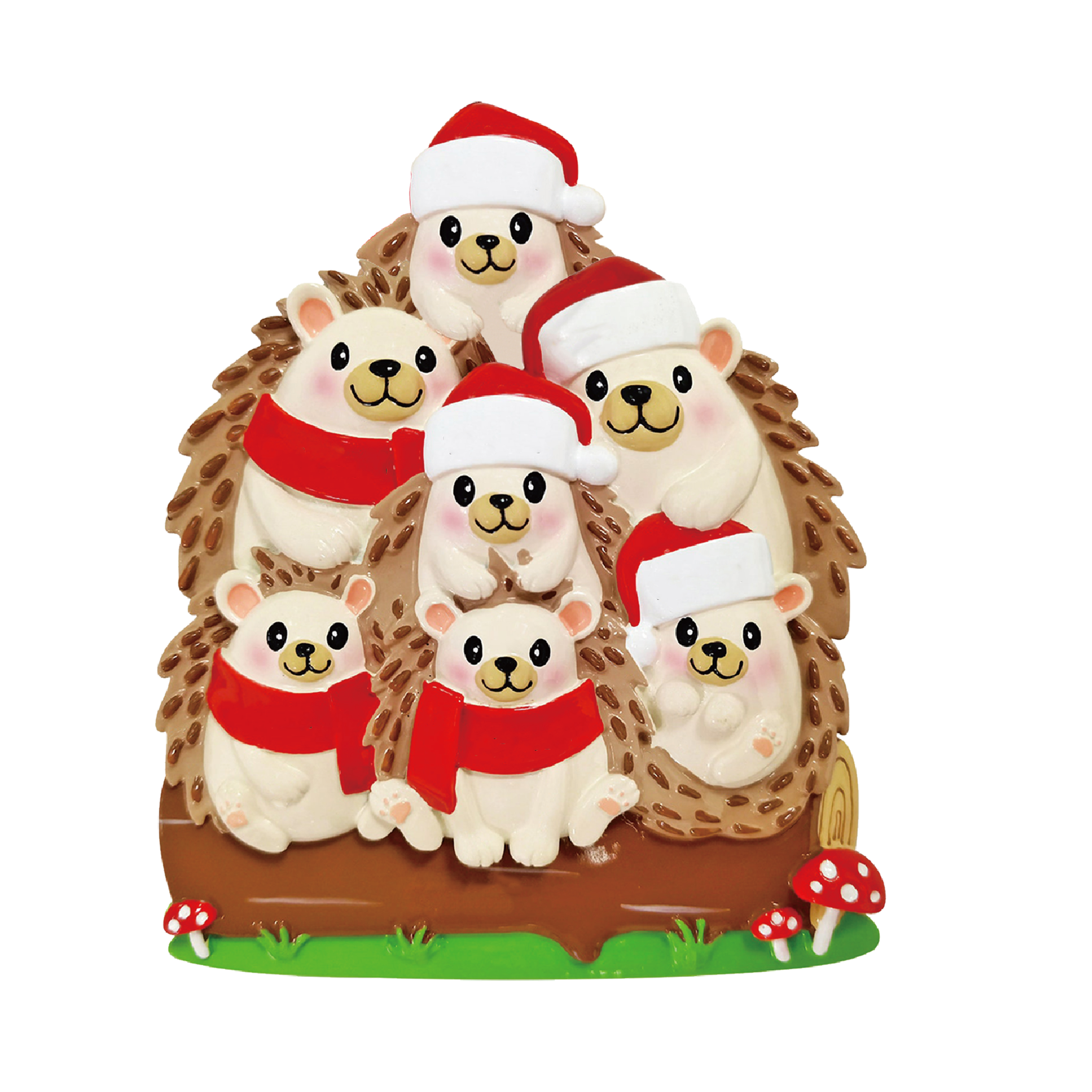 Igel Familie-Weihnachtsschmuck