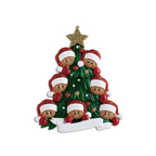 Weihnachtsschmuck Tannenbaum mit Gesichter 2-8 Namen
