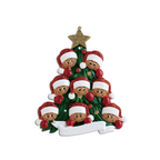 Weihnachtsschmuck Tannenbaum mit Gesichter 2-8 Namen