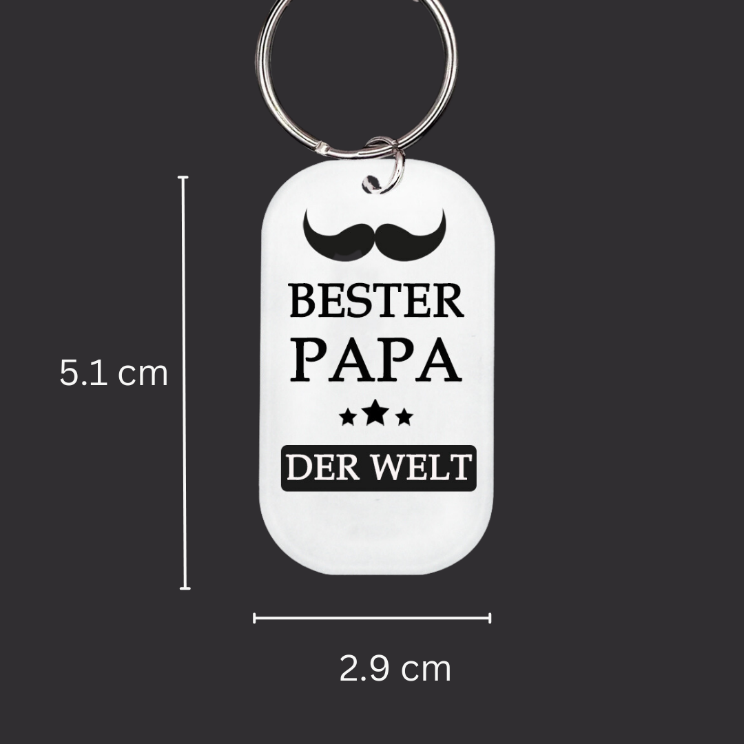 Acryl Fauststoß Papa Schlüsselanhänger mit 2-4 Namen-Vatertagsgeschenke