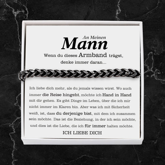 Armband Geschenkset Karte mit Spruch-An Meinen Mann